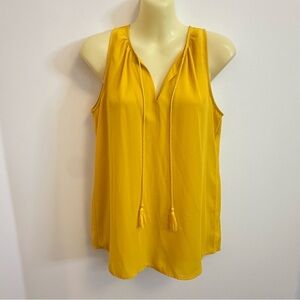 Violet + Claire Mustard Yellow Sleeveless Blouse